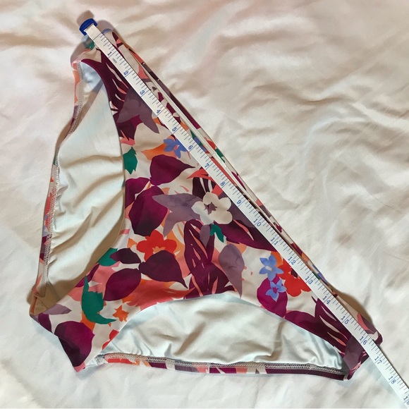 Athleta Daybreak Tropic Triangle Tankini swim top & bottom L criss-cross back - Picture 3 of 8